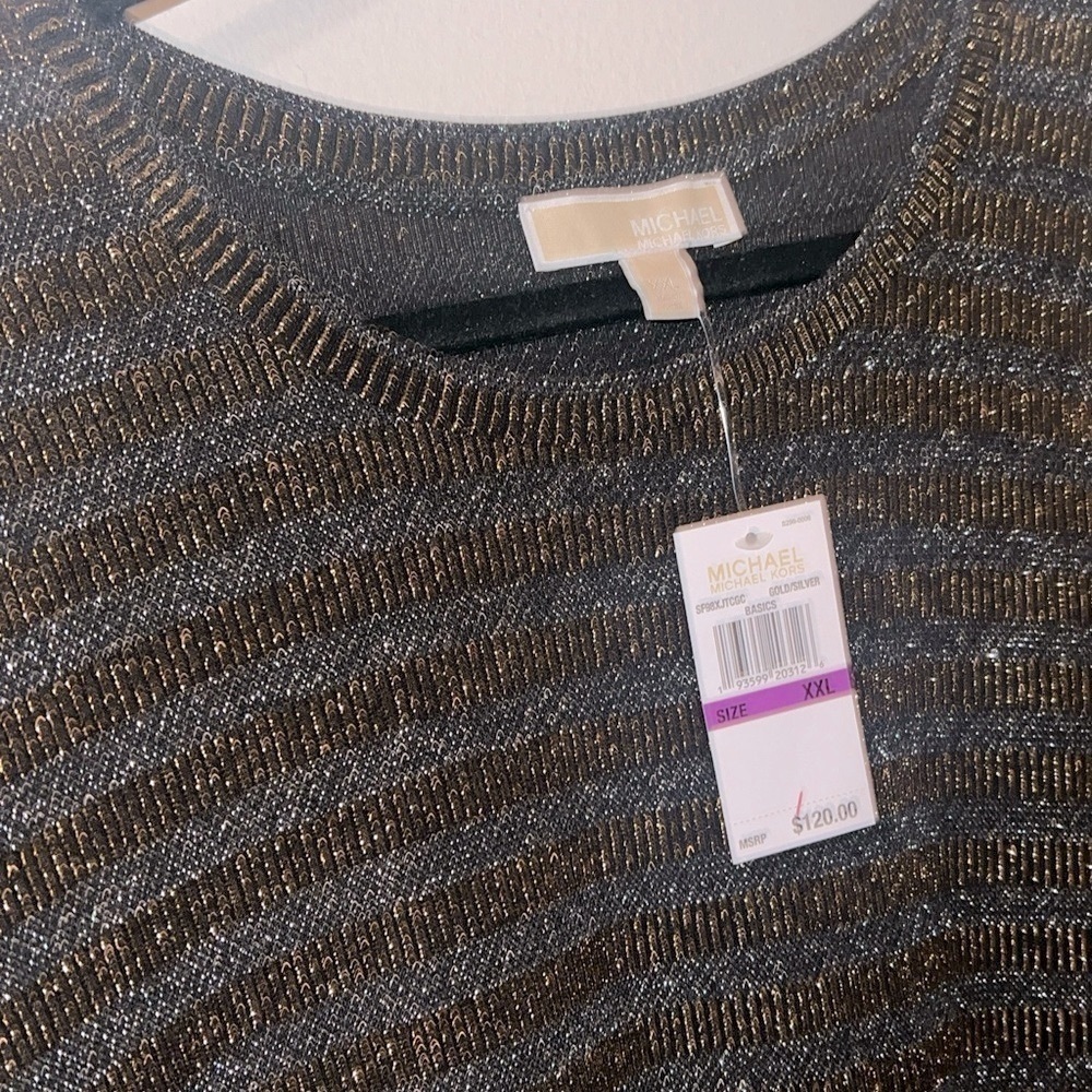 Michael kors XXl gold & black dress long sleeve NWT - Picture 8 of 11